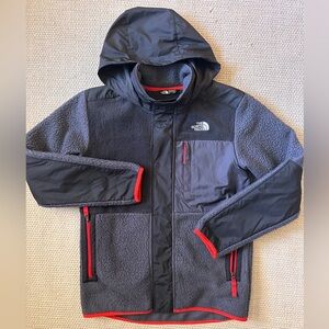 The North Face Forrest Mixed Media Jacket, Grey/Black - Boy's 14/16